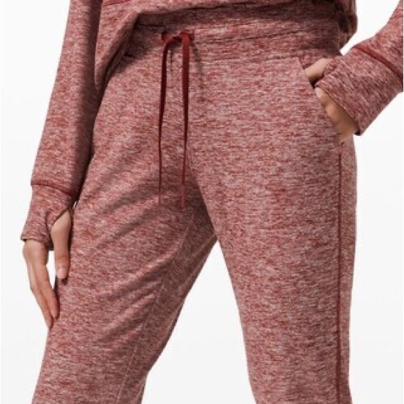 lululemon athletica Pants - Lululemon Ready to Rulu Fleece Joggers  Heathered Savannah Size 4
